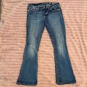 Miss Me Women's Dark Blue Boot Cut Jeans 30 x 31.